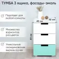 Тумба Svogen мятно-белый 3 ящика