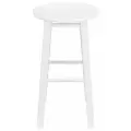 Табурет KETT-UP LOFT BAR барный, барный стул без спинки, 75см, деревянный, KU336.4, сиденье круглое, белый