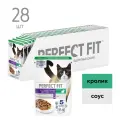 Perfect Fit влажный корм для кошек, для поддержания здоровья почек, с кроликом в соусе (28шт в уп) 75 гр