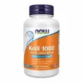 NOW Krill 1000mg, Масло криля, 60 капсул двойной силы, Омега-3, антиоксидант, для связок и суставов
