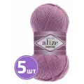 Пряжа для вязания крючком, спицами, Alize, Ализе, Cotton Gold, средняя, xлопок, aкрил, цвет 98, пыльная роза, 5 шт. по 100 г, 330 м