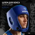 Шлем открытый взрослый INSANE AURUM IN22-HG201, ПУ, синий, р-р XL
