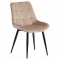 Стул кухонный TetChair ABRUZZO ( mod. 8060) со спинкой, 1 шт, вельвет, бежевый