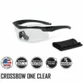 Очки тактические для стрельбы ESS Crossbow One Black Clear (прозрачные)
