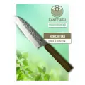 Кухонный японский шеф нож Kanetsugu Сантоку (6302) для профессиональной нарезки разных продуктов с длиной лезвия 17 см