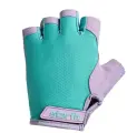 Перчатки для фитнеса STARFIT WG-105, с гелевыми вставками, мятный/лиловый (S)