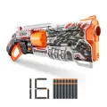 Большой дробовик с мягкими стрелами ZURU X-SHOT Skins Lock Blaster, 36606, игрушечное оружие, игрушка для мальчика, подходят стрелы нерф, игровой набор