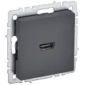 BRITE Розетка HDMI РHDMI-0-БрГ графит IEK