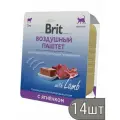 Brit Набор 14 шт Воздушный паштет с ягненком для кошек с чувствительным пищеварением 1.4 кг