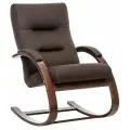 Кресло-качалка Милано (Орех текстура/ткань Малмо 28)