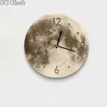 Настенные часы в форме луны; светящиеся настенные часы