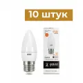 Лампа Gauss Elementary Свеча E27 6W(420lm) 3000K 2K 100x37 матовая, пластик/алюминий 33216 - 10 штук