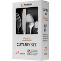 Набор столовых приборов PERFECTO LINEA Majestic 21-250120M на 6 персон матовый 24 предмета, нержавеющая сталь
