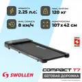 Беговая дорожка для дома электрическая SWOLLEN Compact T7 складная, мини, маленькая, компактная, плоская, до 120 кг