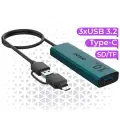 USB 3.0 + Type-C разветвитель хаб Onten на 6 выходов 3xUSB 3.2 , SD/TF , Type-C PD для ноутбука, Macbook, ПК, смартфона