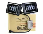 Фары противотуманные КАМАЗ - светодиодные ПТФ линзы ALEON 12/24V, 62W, 6000K (комплект - 2 LED линзы)