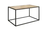 Стол журнальный «Стиль 1», черный муар/дуб сонома (940х490х490)