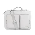 Сумка для ноутбука с плечевым ремешком 15,6 дюйма, светло-серая