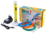 3D Ручка 3DPEN-2, для ABS и PLA, автоматическая подача, желтая