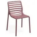 Стул пластиковый Doga Bistrot Nardi розовый, пластик, твердое сиденье, без подлокотников