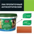 Лак акриловый пропиточный антисептический для дерева и камня VGT (9кг) махагон