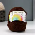 Пряжа Пехорский текстиль Детский каприз, 50% мериносовая шерсть, 50% микрофибра, 225 м, №251, коричневая, 10 шт по 50 г
