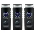 Набор из 3 штук Гель для душа NIVEA MEN 250мл Сила угля