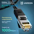 Кабель сетевой UGREEN NW102 (20164) Cat 6 8-Core U/UTP Ethernet Cable. Длина: 10м. Цвет: черный
