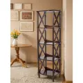 Этажерка-стеллаж Джульетта-4 PRIME высота 170 см, для книг, цветов, 4 полки, цвет орех