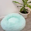 Пушистая лежанка d80 см для кошек и собак, цвет мятный, арт. PNL80