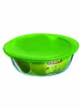 Блюдо с крышкой Pyrex 26х23х8см круглое