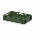 Ящик для мяса и колбасных изделий Е-1 зеленый, 600х400х120 мм