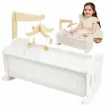 Кроватка 42х23х33см для куклы(до 38см) с мобилем, белая в кор