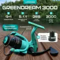 Катушка для спиннинга 3000 рыболовная GreenDream 3000 от LAVRZONE, лайт для удочки и фидера катушка для фидера