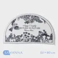 Коврик для дома SAVANNA Return to nature, 50х80 см, белый