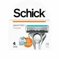 SCHICK QUATTRO Titanium, Сменные кассеты 4 шт.