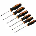 Набор отверток 6 шт: SL:3x75;5x100;6x150, PH:0х75;1x100;2x150 (пласт. держатель), CR-V Алмаз TDM