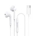 Наушники проводные для Apple/Android c Type-C, Recci Wired Earphone, с микрофоном, 1.2 метра, Белый, REP-L27
