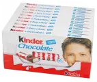 Шоколад Молочный Kinder Chocolate с молочной начинкой, порционный, 10 шт. по 100 г