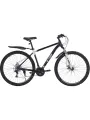 Велосипед двухколёсный горный. Чёрный-серебро. Сталь. Колёса 29 дюймов (арт. ВЛ-5748)