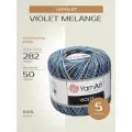 Пряжа YarnArt Ярн Арт Ярнарт Violet Melange тонкая, хлопок 100%, цвет 505 мультиколор 5 шт. по 50 г, 282 м