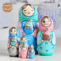 Матрешка деревянная детская развивающая игрушка Сластена 5 мест 15 см Орнамент