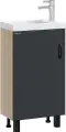 Тумба с раковиной дуб сонома/серый матовый 45,5 см Onika Тимбер 104509 + 4640021065907