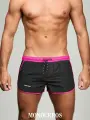 Шорты для плавания MONOCEROS, размер 2xl, фуксия, черный