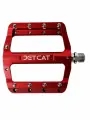 Педали велосипедные - JETCAT - PRO 106 красные - алюминиевые 3 промподшипника (взрослые для горного велосипеда)