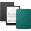 Электронная книга Amazon Kindle PaperWhite 12 2024 16Gb Black (рекламная версия) с обложкой Leather Green