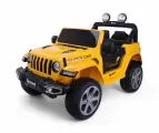 Электромобиль Jiajia FT-938, полный привод, световые и звуковые эффекты, 1 место, желтый