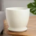Горшок цветочный Колор гейм белый 1,4л