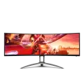 Монитор AOC AG493UCX2 49', Curved, 5120x1440, VA, 165hz, 80M:1, 400cd, 1ms, 3xHDMI 2.0, DP 1.4, 3xUSB 3.2, Type-C 65W, Speakers, H. adj 100mm, 3Y, Black