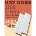 Kingbank Оперативная память White Star Blade DDR5 UDIMM 6000MHz 2*16GB White Heatsink DRAM (Hynix A-die C28)